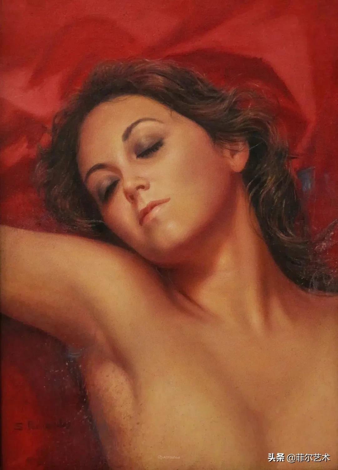 女画家@女画家索莱达·费尔南德斯画笔下的女子人物沉稳自然,美丽优雅