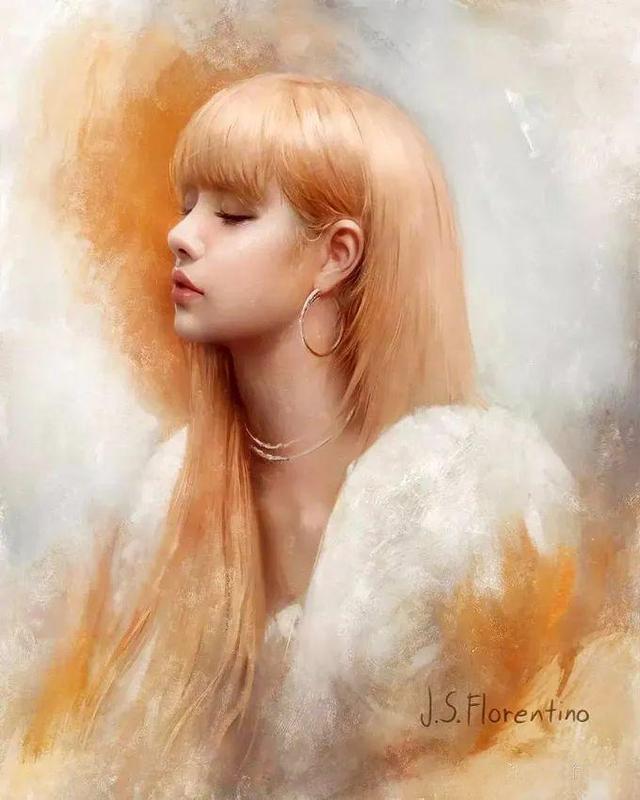 贾斯汀$菲律宾艺术家的绘画作品以女性为主，具有逼真的艺术效果