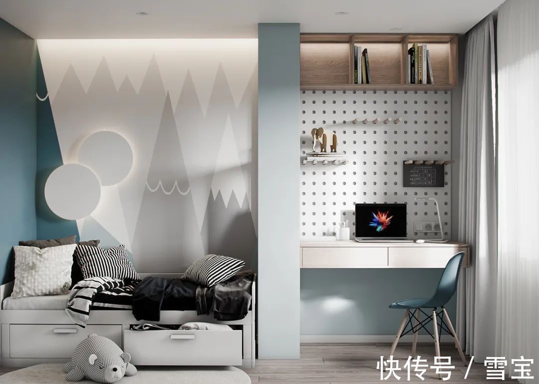 色宜|板材十大品牌雪宝“儿童房”,为孩子打造出健康成长小天地!