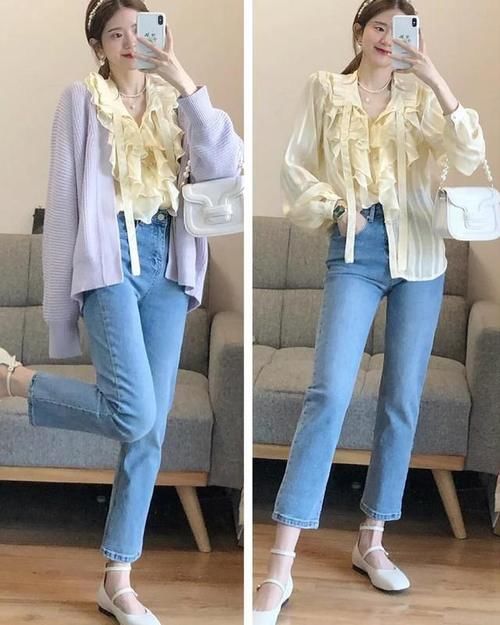 今春火了一种流行色叫“奶油黄”，显白温柔，黄黑皮都适合