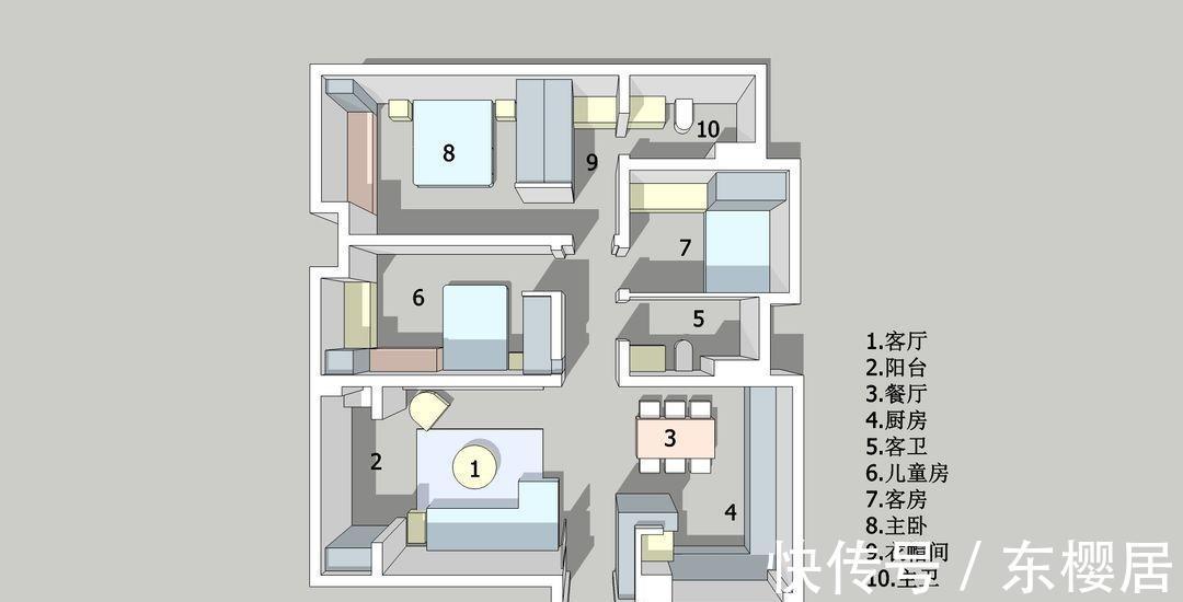 腔调|130平的三居室，简约优雅有腔调，卧室背景墙的设计更是独特