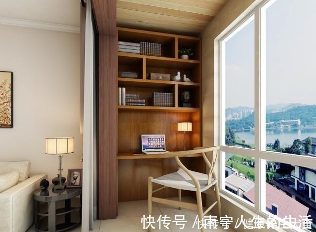 冀仕丰|在客厅挤出一个书房，可能是许多家庭不得不的选择！