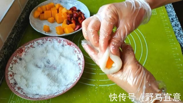 白心|摆摊小吃糯米果来了，软糯香甜，放三天都不会硬，制作简单