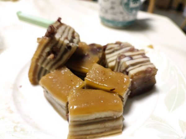 椰浆|蜜豆椰汁马蹄糕