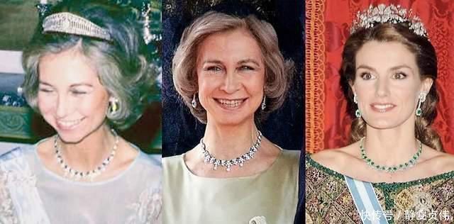 莱蒂齐亚王后的这套造型色彩协调真好,搭配祖母绿耳环,惊艳万分