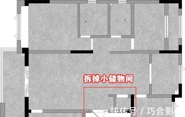 共享室|无玄关户型，砸掉隔墙装柜子连接地台，多间共享室，都是明智之举