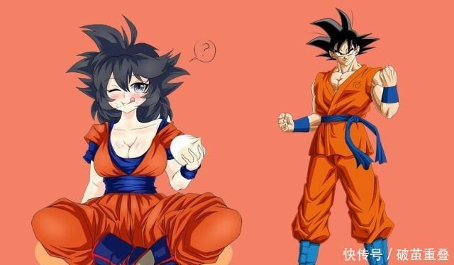 孙悟空|龙珠人物性转换,女版布罗利气质出众,女版吉连瘦成了闪电