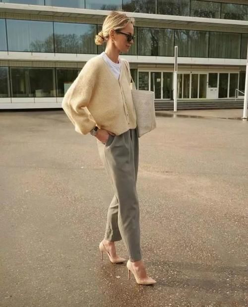 “法式开衫”才是春天的标配，青春又洋气，每一套搭配都好想要！