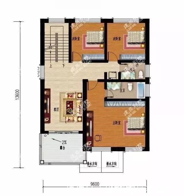 平面图|宽9-10米之间的两层别墅,第二栋不仅漂亮,造价仅18万!