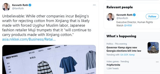 那些表示会使用新疆棉花的企业，被盯上了