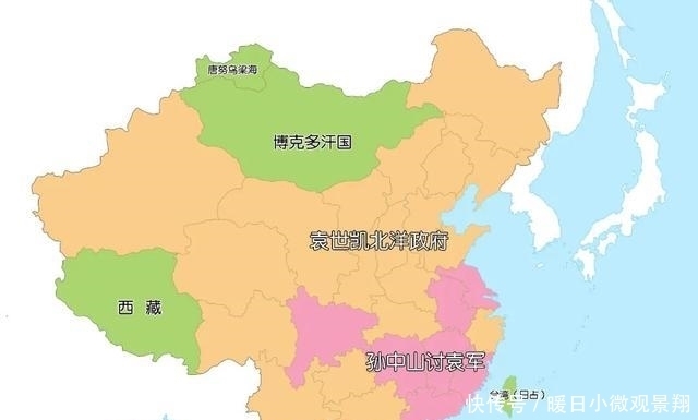 地图|用地图还原民国军阀乱斗史，张作霖虎踞东北，龙虎狗中原内斗