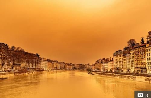 老年|撒哈拉沙尘暴席卷法国，里昂变沙漠绿洲