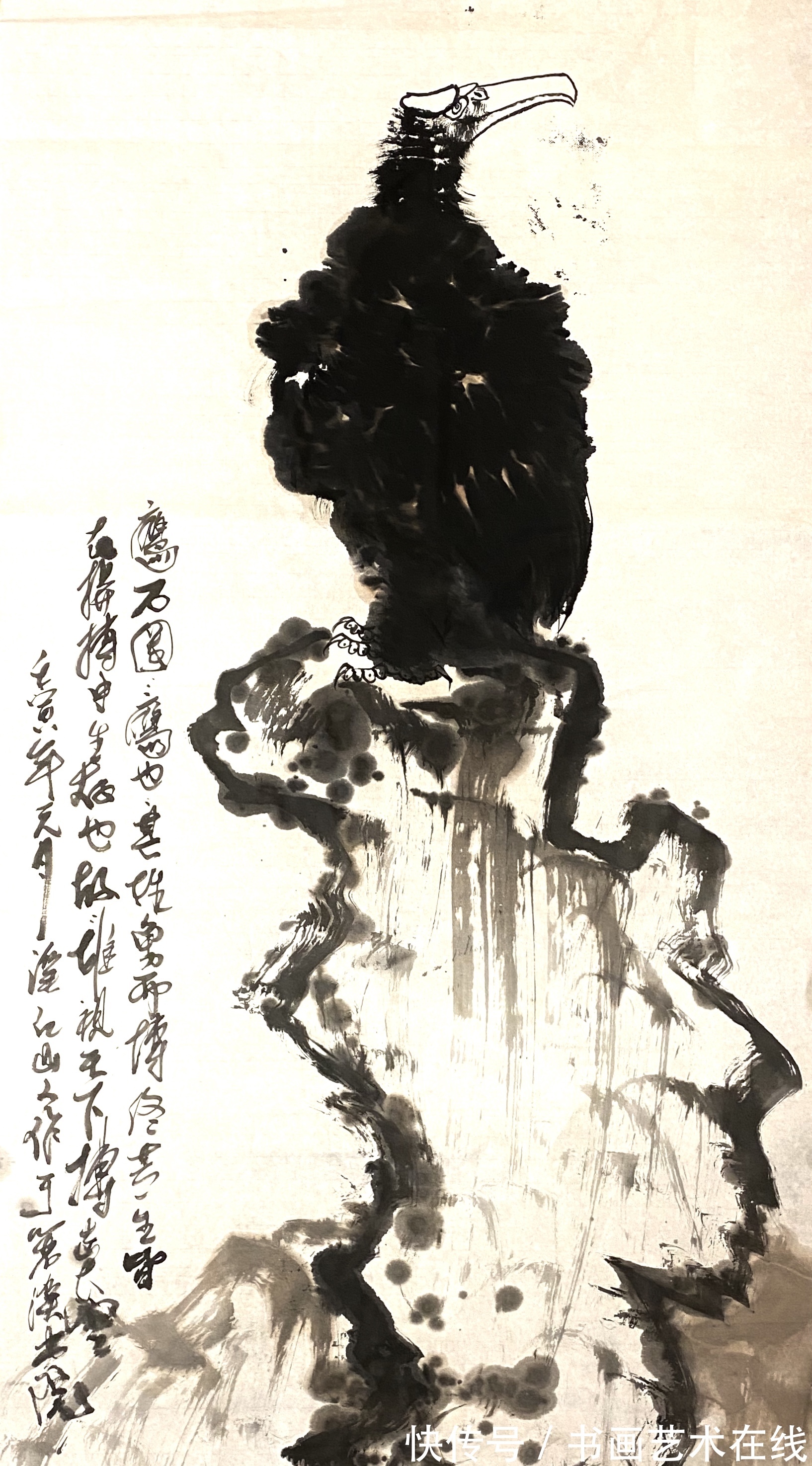 国画&著名国画大家朱祖国,以鹰画而闻名于世,受到众多名家称赞