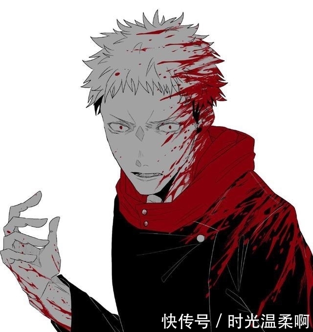 用一个颜色代表《咒术回战》角色,五条悟是蓝色,七海海是绿色