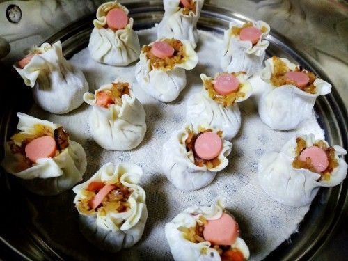  饺子皮|宝藏小吃烧麦，做法很简单，多做一点冷冻起来，想吃蒸一下就行