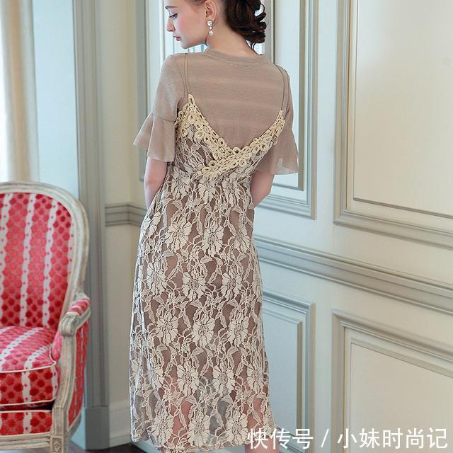 水溶|时尚OL连衣裙,白富美穿出来