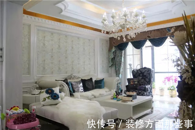三居室|176平欧式风三居室,看起来格外亮眼