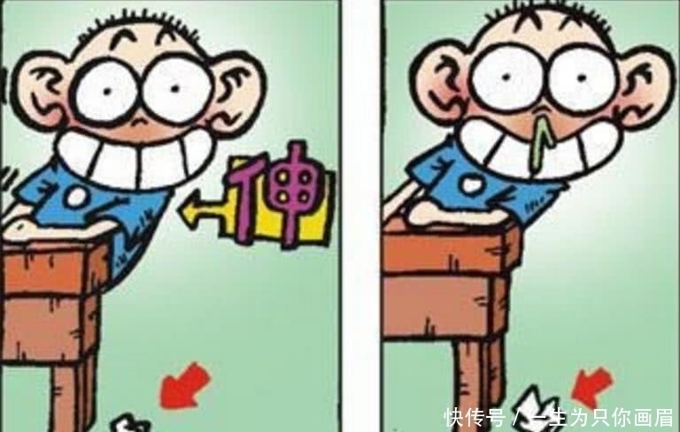 旺财|搞笑：考试旺财扔纸条给呆头，结果呆头猪队友，鼻涕神功太抢戏