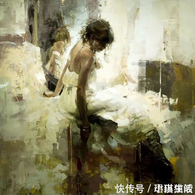 油画#艺术家杰里米·曼恩的油画,颜色既生动又大气!