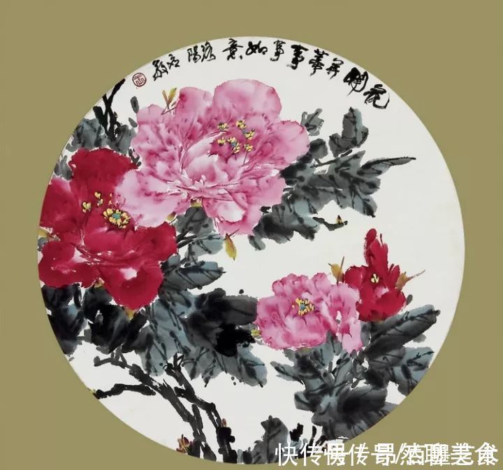 小写意@唯有牡丹真国色!小写意牡丹画150幅,美醉了