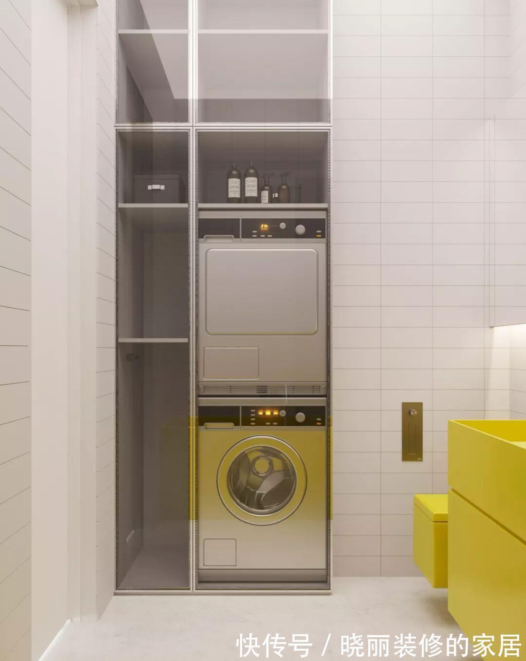 卫生间|5㎡的卫生间怎么放洗衣机？看完就知道了！