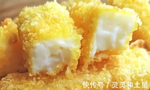 面包糠|用牛奶做小零食，加入淀粉炸，营养价值高又好吃！