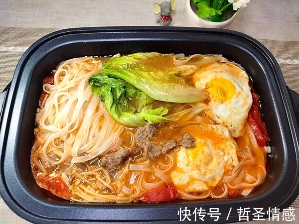 米粉|我家经常做的早餐,每周吃上二三次,煮一煮上桌,味美管饱