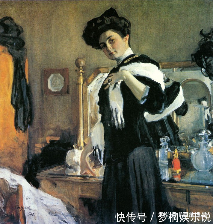 肖像画家!俄罗斯杰出的肖像画家,列宾的学生谢洛夫,油画作品欣赏