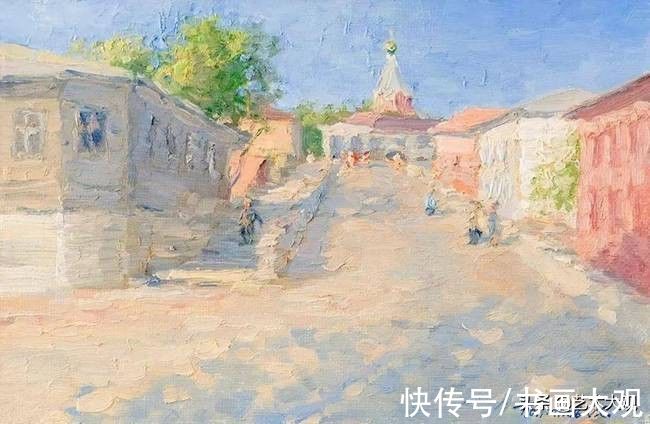 习作&阳光明媚的风景油画写生习作
