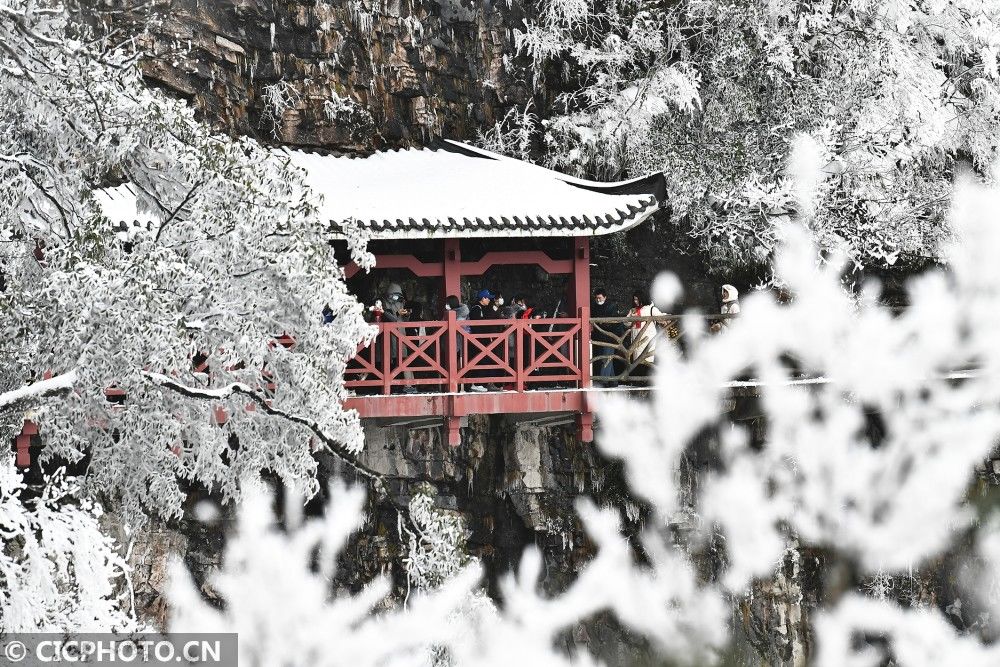 美景|湖南张家界：冬雪美景入画来