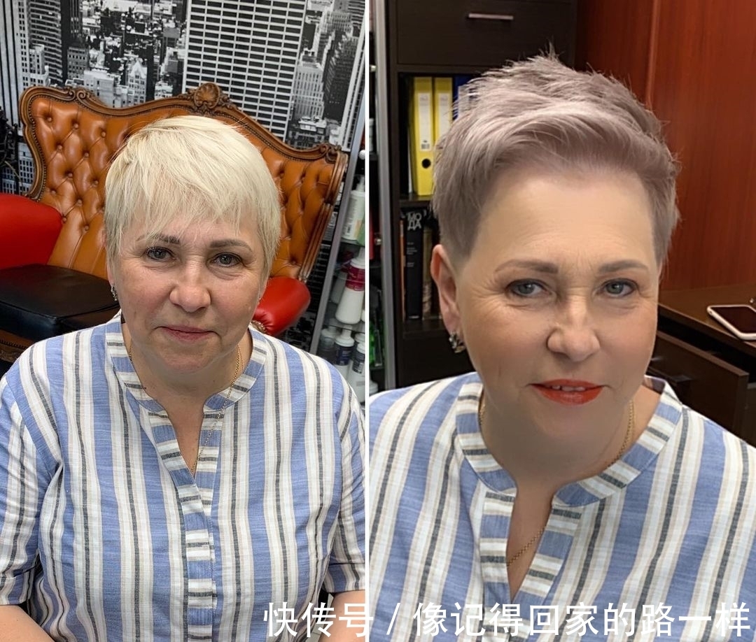 斜刘海|换发型就像换脸,中年大姐也能大不同,你看美不美