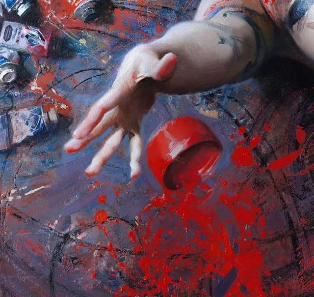 thomas$他的油画,既有潇洒带劲的笔触,又有性感细腻温和的柔美