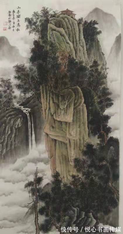 山水画&笔情墨韵的山水画，画家刘朝峰山水画作品欣赏