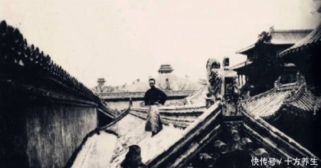 溥仪|清末真实老照片:八国联军翻墙攻入皇宫,最后一张溥仪爬房顶拍照