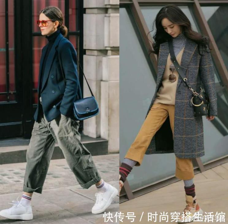 袜子|入秋后就别再露脚踝了,这样穿时髦显高又保暖,建议收藏