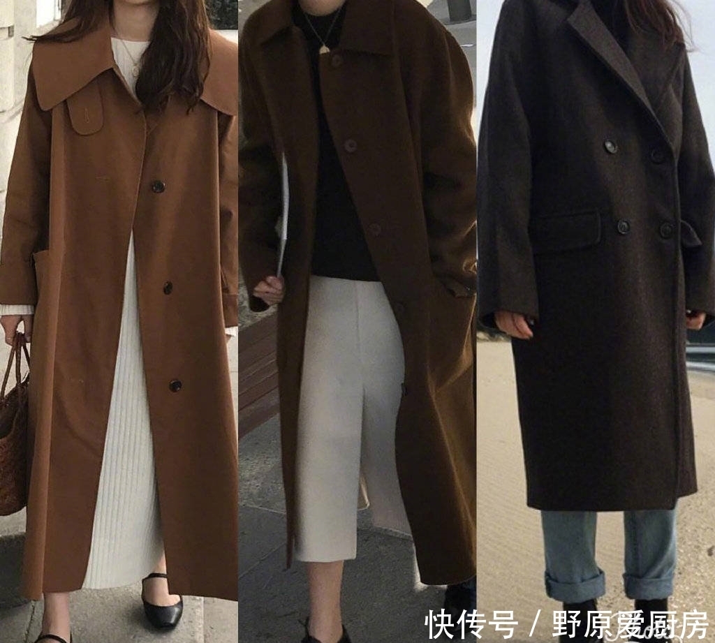 秋冬|秋冬大衣穿搭合集,天冷可以选择加棉款或者内搭薄羽绒,超实用!