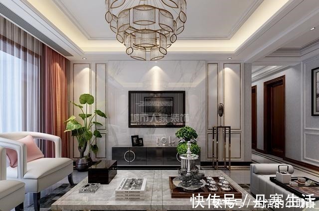 案例|146平米四居室热门案例 现代半包5万！-世茂都装修！