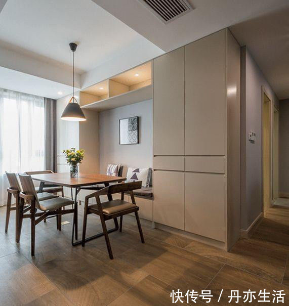 乳胶漆|餐厅做一排柜子,装修完太好用,邻居都快把门槛踏平了