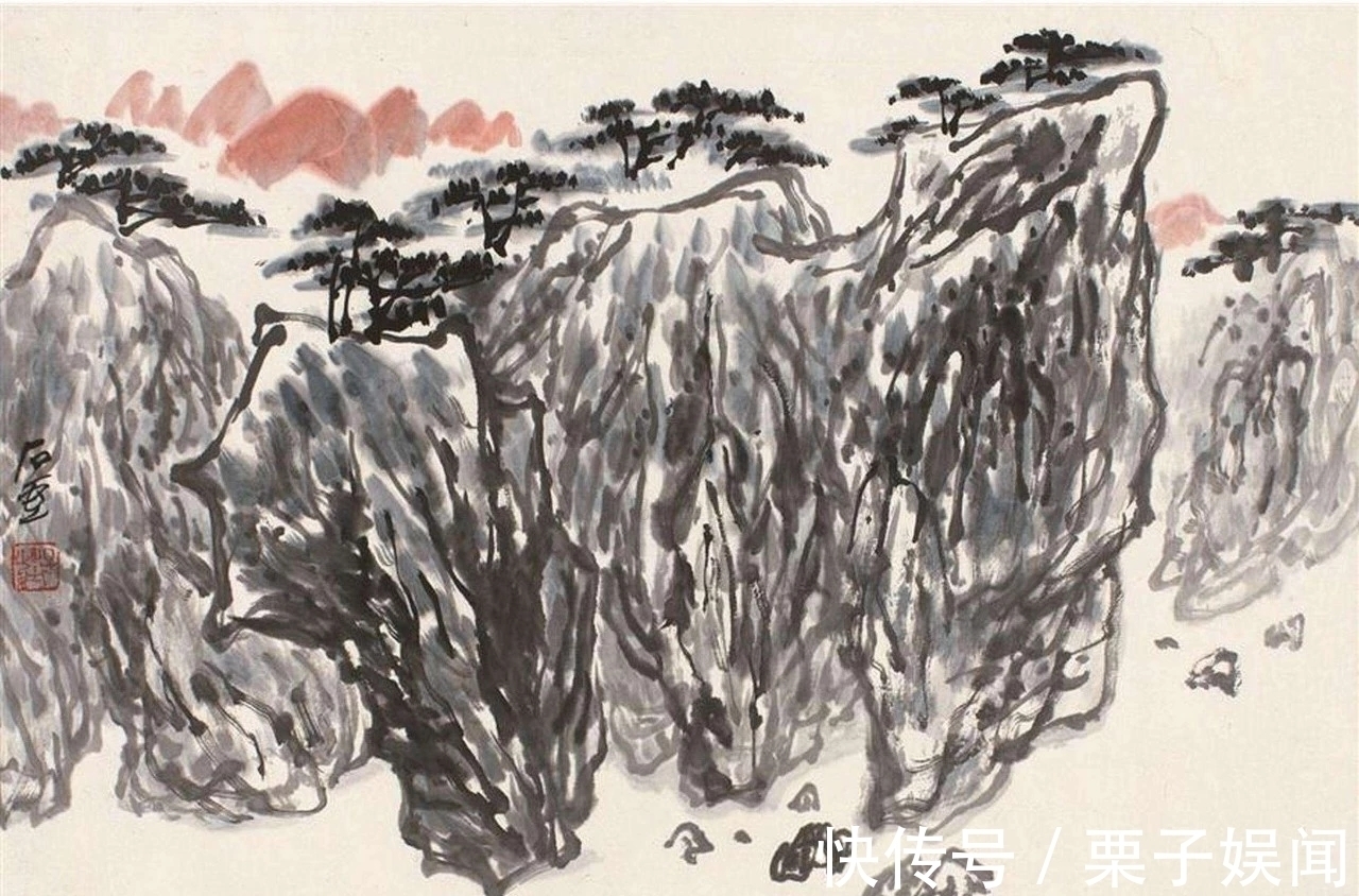 山水画&别人逸笔草草,他却繁笔复墨|陈子庄的山水画