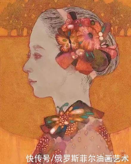 敦煌莫高窟|日本最优秀的青年女岩彩画家,她的作品太美了