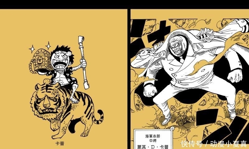 乖巧|海贼王: 四位老妖怪小时候, 麦哲伦、卡普很乖巧, 黄猿真长残了