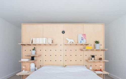 柜子|果断抛弃床头柜，打2个顶天立地的柜子，收纳真的做到极致了！