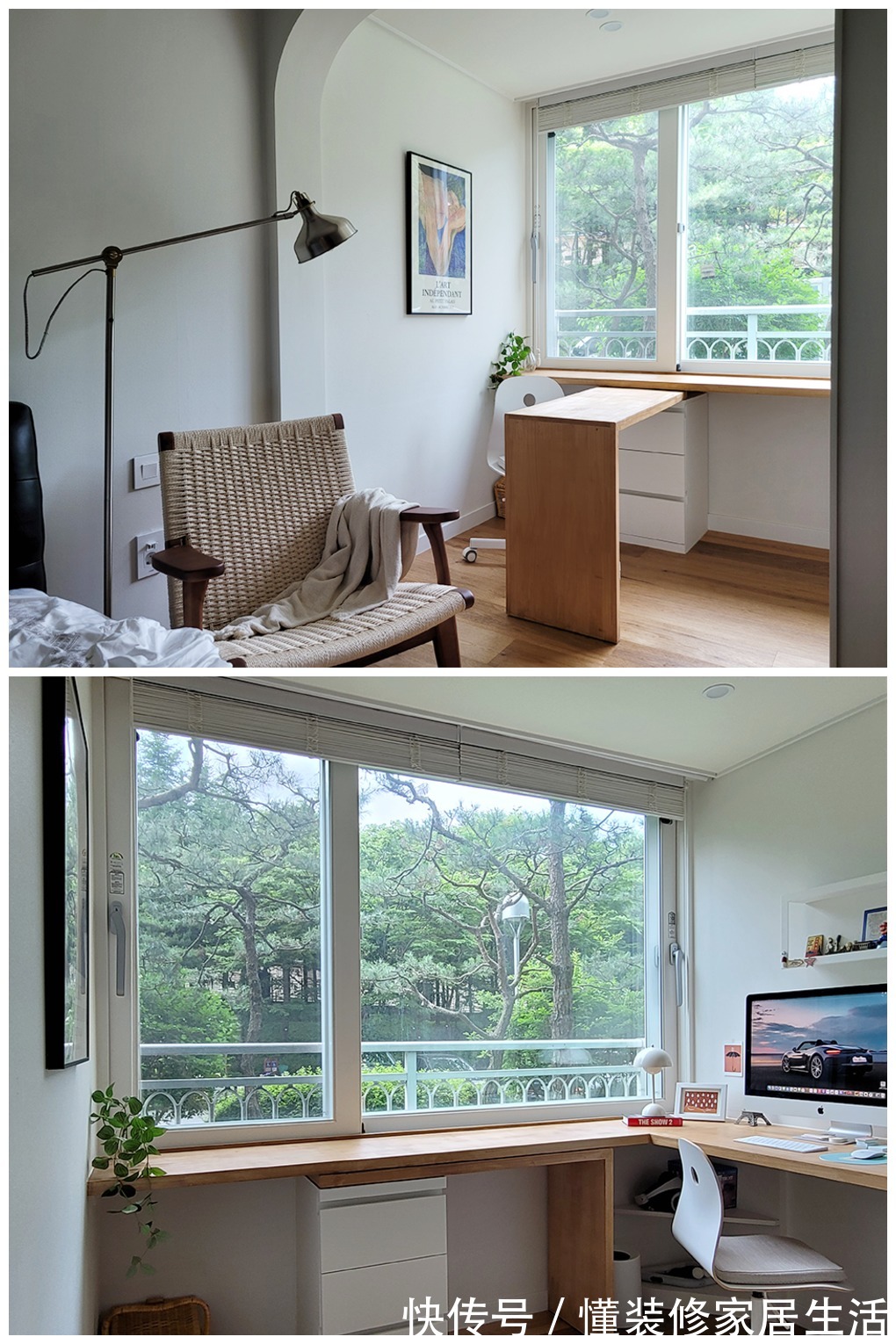书桌|第二套房子装修有经验了，抛弃多余的设计，时刻保持空间整洁有序