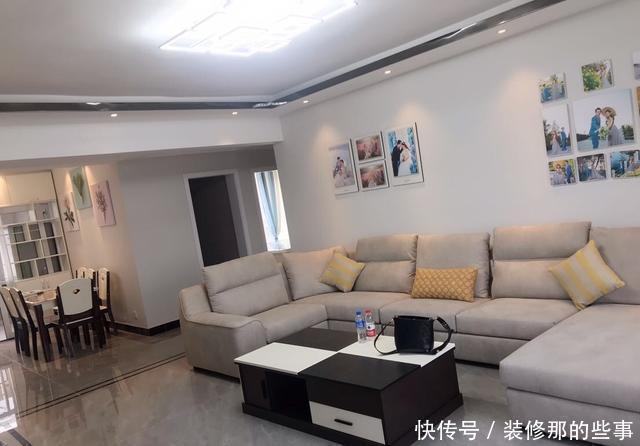 新房|130平新房装修花22万，客厅没阳台但超级漂亮，最满意一屋子窗帘
