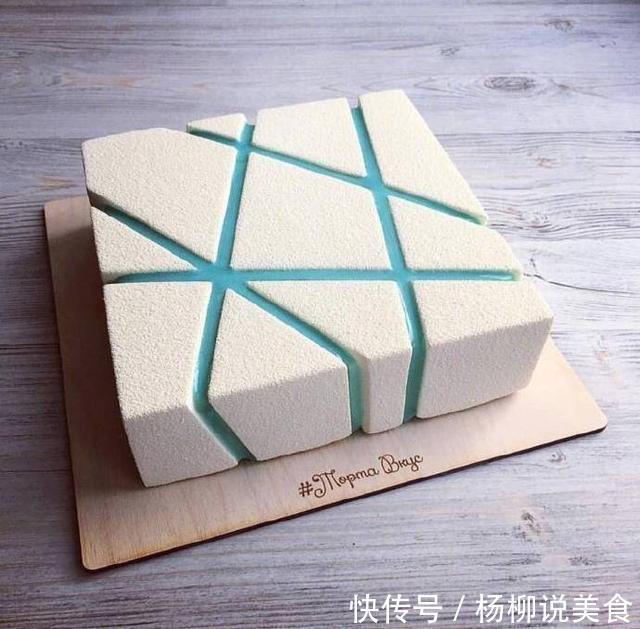 5款专为强迫症制作的蛋糕，图4满载科技感，图5是块“玻璃心”