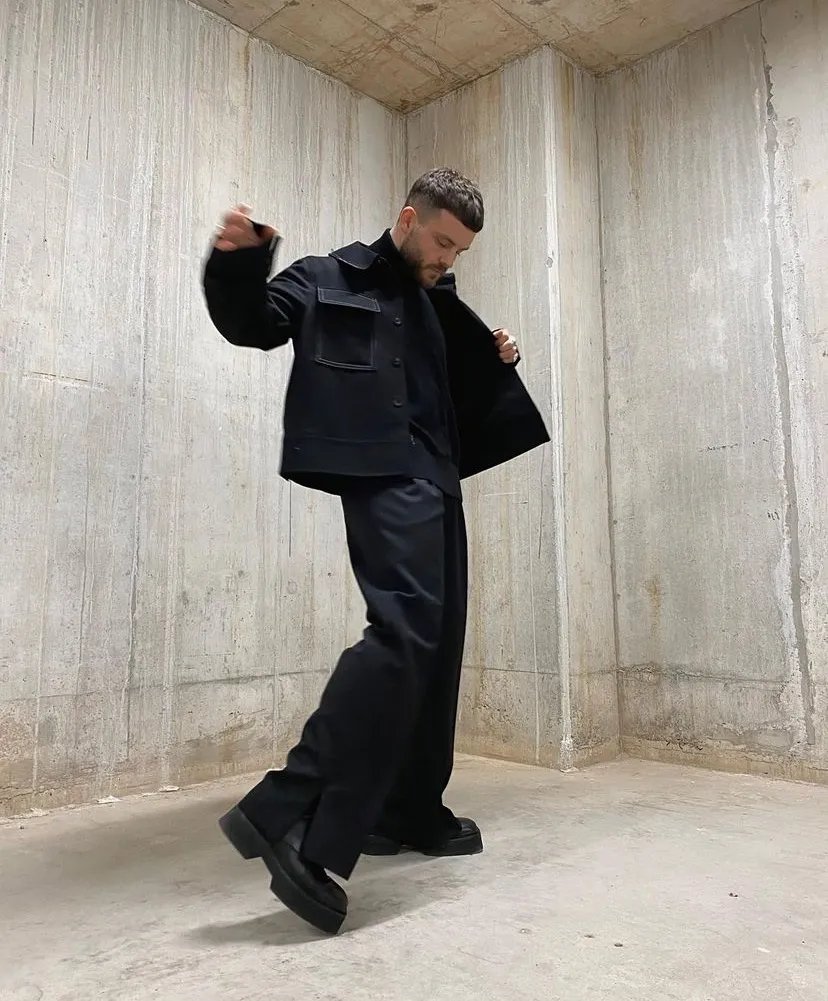 w英国大胡子玩转莫兰迪配色，适用于每个年龄段男性的高级穿搭