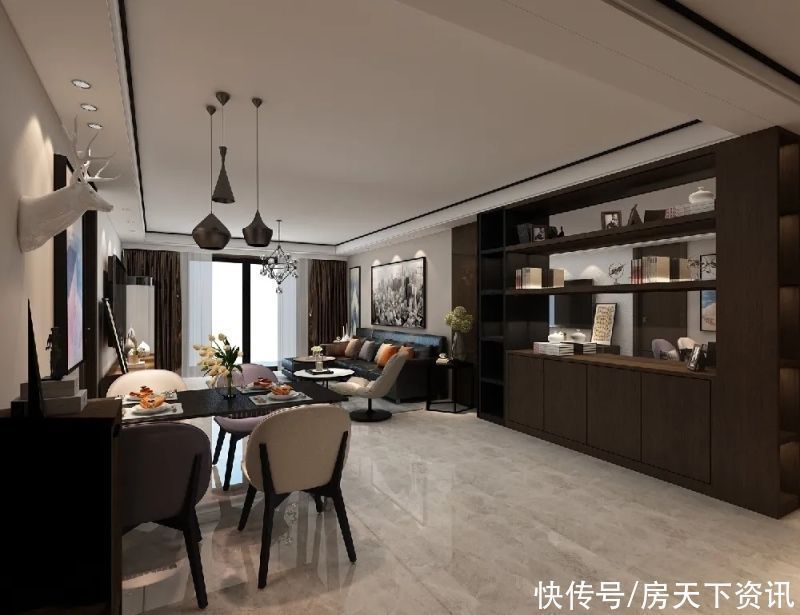 客厅|15万块钱装修的168平米的房子,现代风格简直太美了