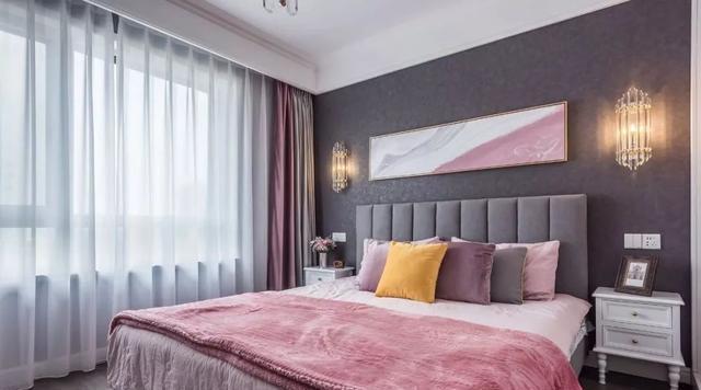 收纳|120平轻奢风三居,充满活力和温馨的婚房设计