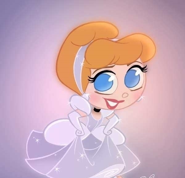 爱丽儿公主|迪士尼公主变成Q版小精灵,全员化身大眼萌,可爱值简直爆表