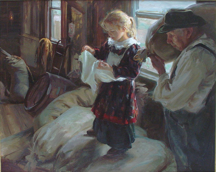 丹尼尔·夫·捷哈兹&美国艺术家丹尼尔·夫·捷哈兹油画中令人怦然心动的美人